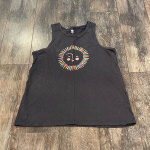 Tea Collection Charcoal Tank with Colorful Design